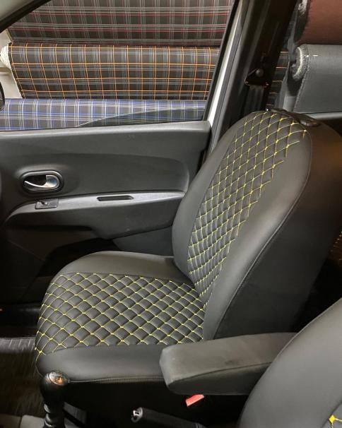 Aydemir Oto Döşeme bej deri döşeme uygulaması